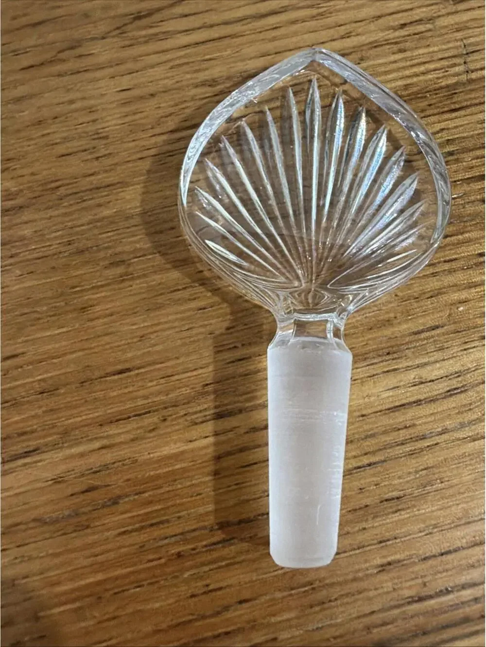 VTG Glass Perfume Bottle Heritage princess art deco Glass Stopper Floral Chateau - Picture 4 of 10